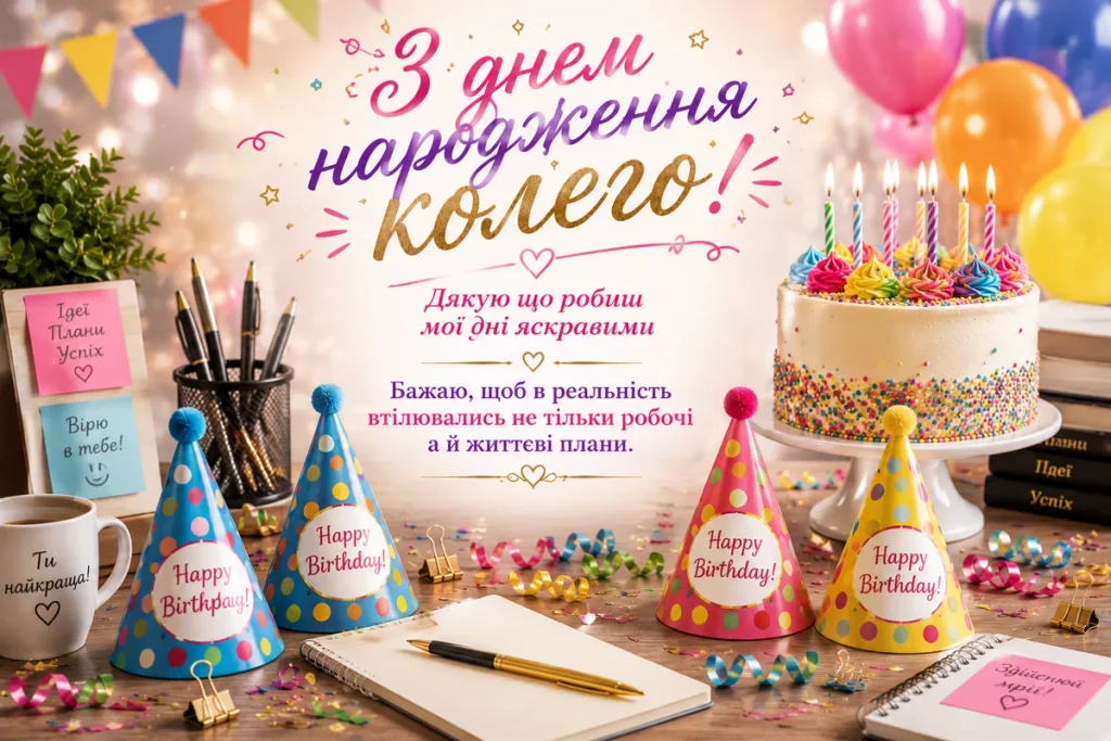 Святковий торт для колеги