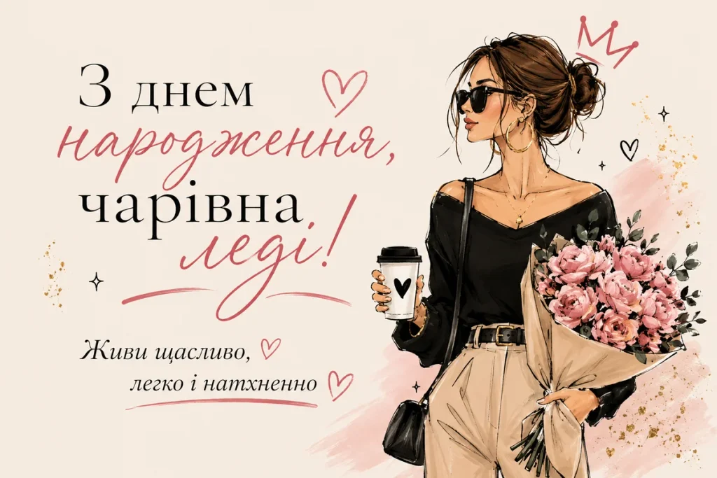 Чарівна пані з квітами