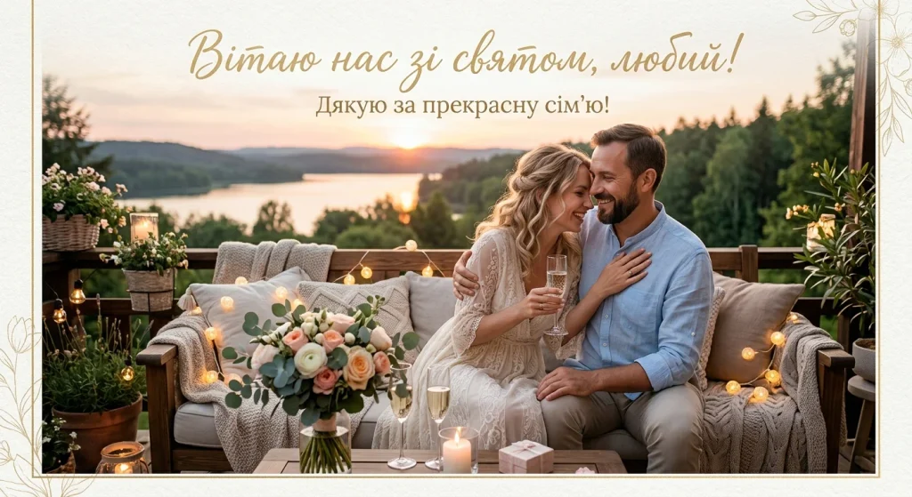 Подружжя на терасі