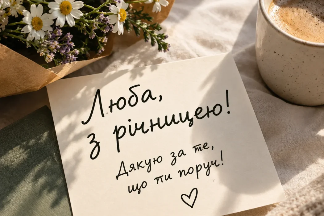 Листівка з річницею весілля
