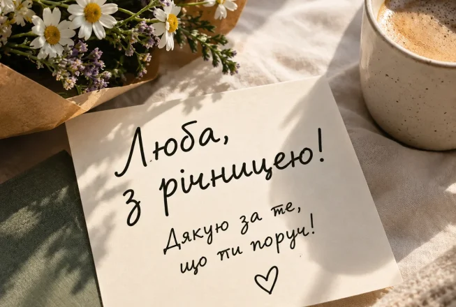 Листівка з річницею весілля