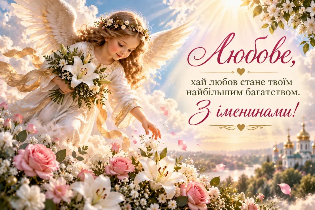 Ангел, що шле свою благодать Любові
