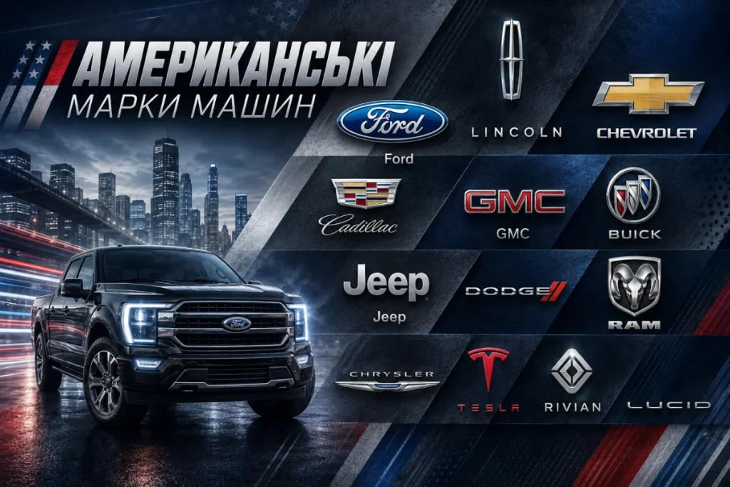 Американські автомобільні бренди та їхні логотипи
