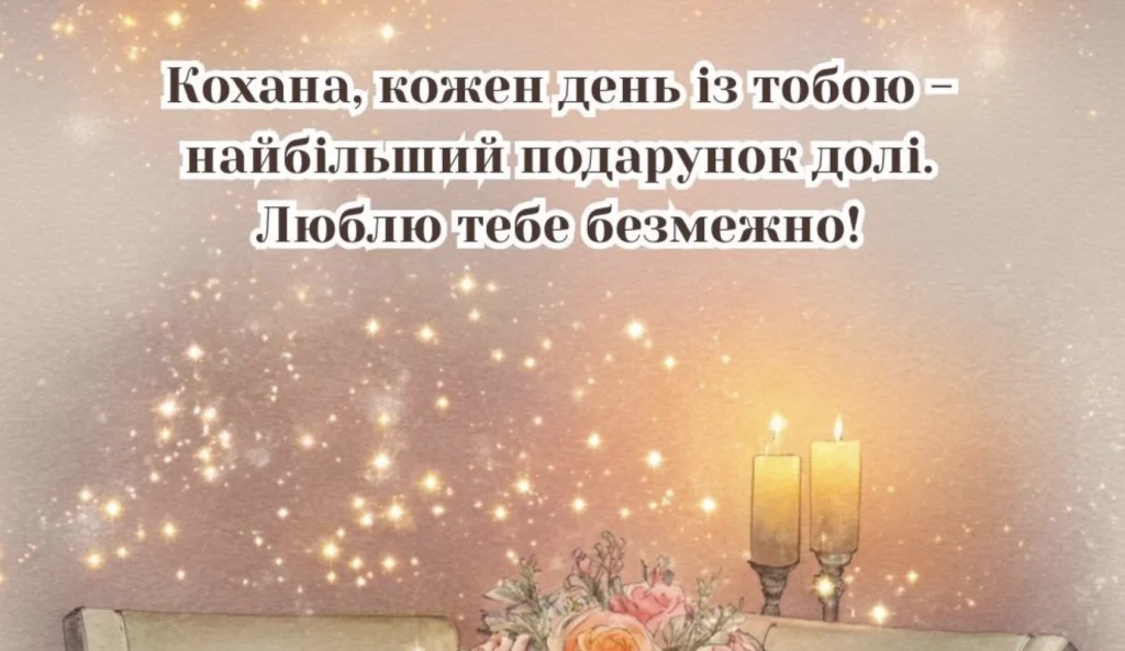 Листівка з вогниками